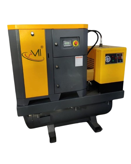 Industrial screw air compressor for continuous air supply